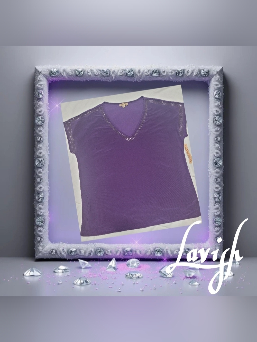 Women's Large Purple Blouse